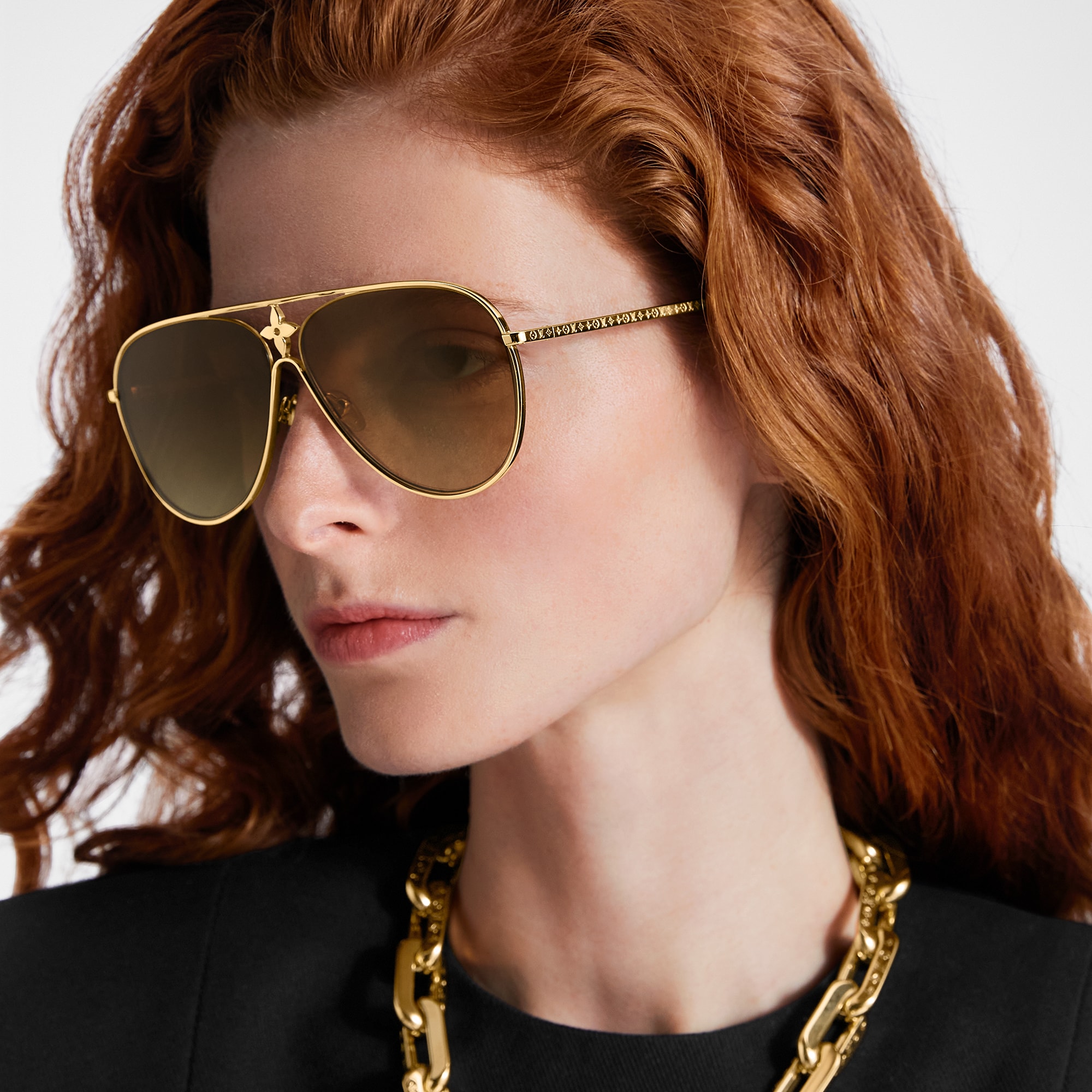 Lv drive hot sale sunglasses gold